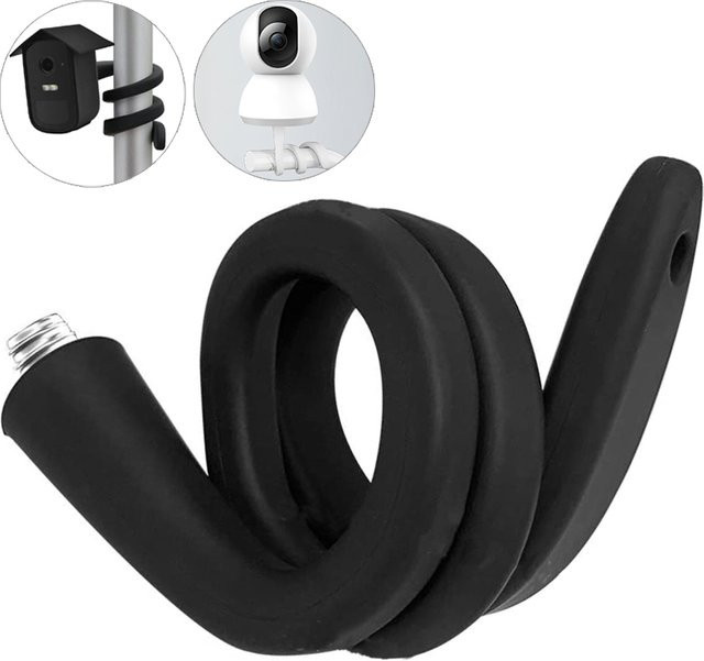 Zysecurity Silikon Halterung für Babyphone und IP-Kamera in Weiß, flexible Montage für Krippe und Wiege - Bild 1