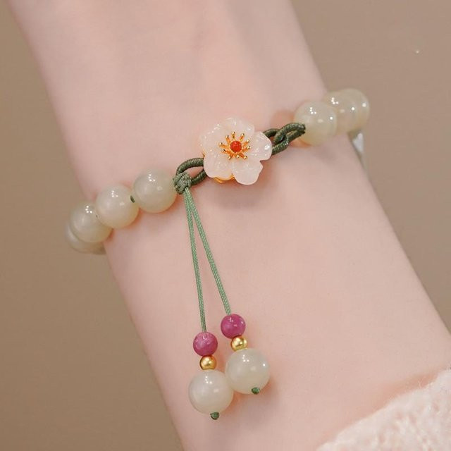 Armband, Perle, Glas, gray, Damen - Bild 1