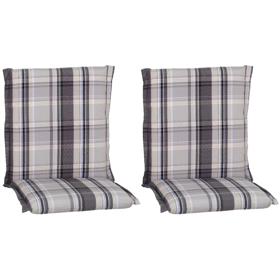 Beo Sitzauflage Niedriglehner Atika 2er-Set Karo Beige mit abnehmbarem Bezug - Bild 2