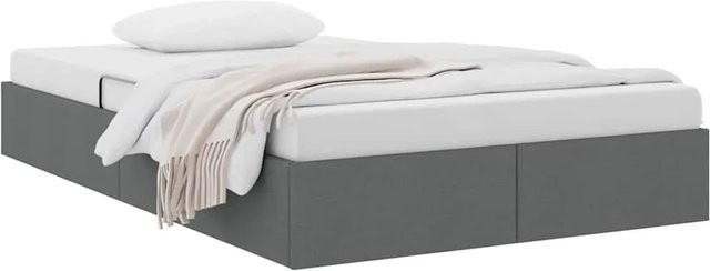 vidaXL Aufbewahrungsbett mit Kopfteil in Dunkelgrau und Anthrazit mit Lift-up-Funktion, B/T/H: 120 x 200 x 193 cm - Bild 1