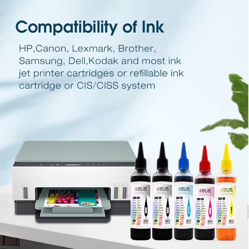 Nachfülltinten-Set für HP 305 303 302 Tintenpatronen und CISS-Systeme, kompatibel mit HP OfficeJet und Deskjet, mehrfarbig - Bild 2