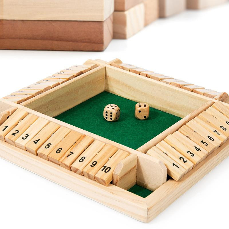 Yiran toy 1 Shut The Box Würfelspiel Holz - Bild 3