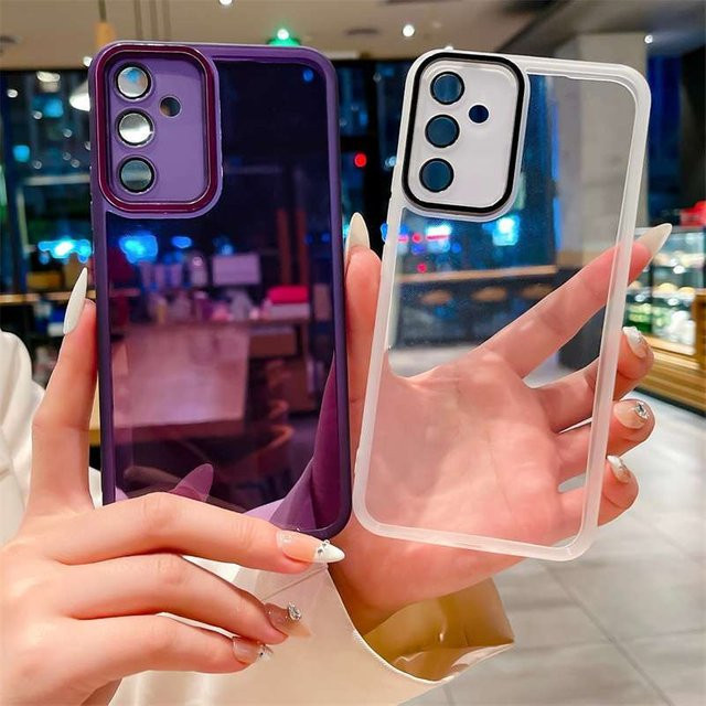 Samsung Galaxy A25 5G Handyhülle in Purple, stoßfeste Silikon-Rückabdeckung für SM-A256E und SM-A256E/DS - Bild 1