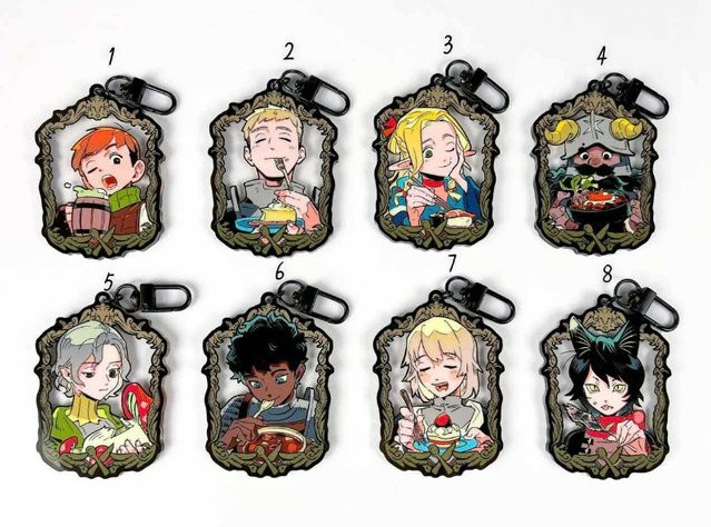 Bandai Delicious in Dungeon Porträt-Schlüsselanhänger, Acryl, Bunt / Mehrfarbig - Bild 1