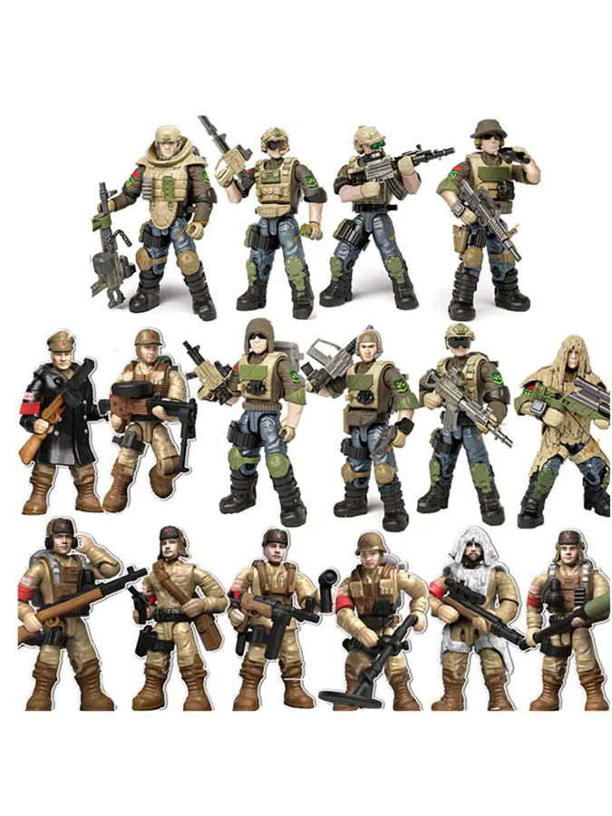 DBPALY Weltkriegs-Armee Militär-Soldaten Spezialeinheiten, Bausteine - Bild 5