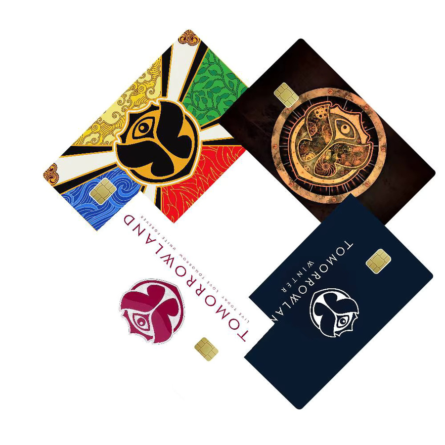 Tomorrowland Music Logo Aufkleber Set mit 4 Stück, wasserfeste Dekoration in Multicolour - Bild 2