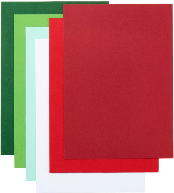 Rico Design Paper Poetry Kartenset Basic in grün-rot, B6 - Bild 1