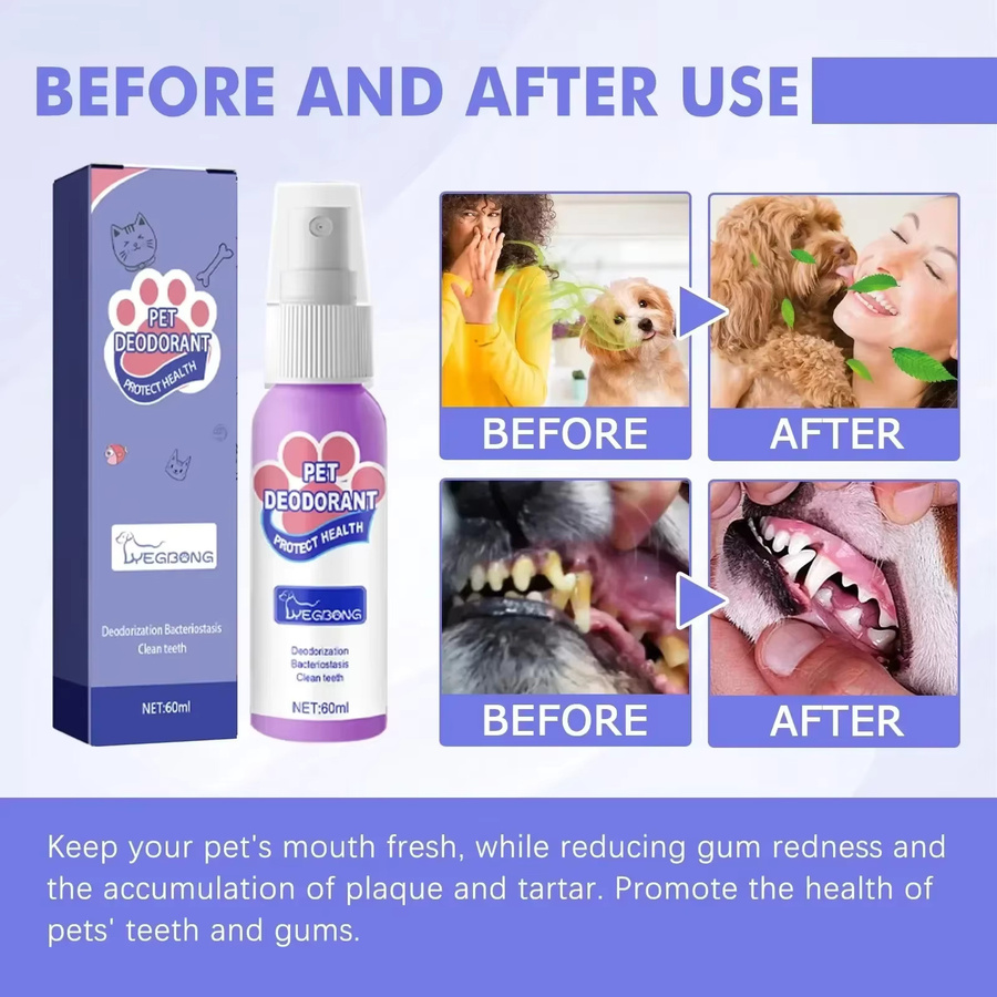 DUTRIEUX Tragbarer Zahnspray für Hunde zur Mundpflege mit Desodorierung und Anti-Zahnstein-Reinigung, Multicolor - Bild 3