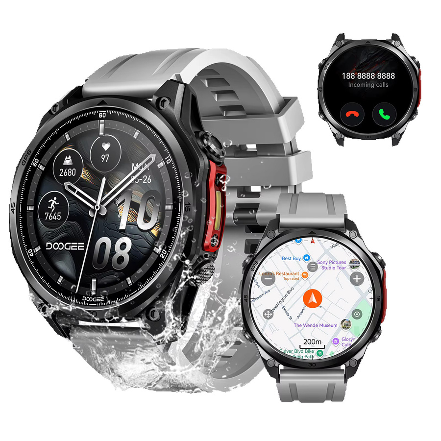 DOOGEE ANYWISE W1 PRO Smartwatch in Gold mit Dualband-GPS, Offline-Karte und 5 ATM Wasserbeständigkeit - Bild 7