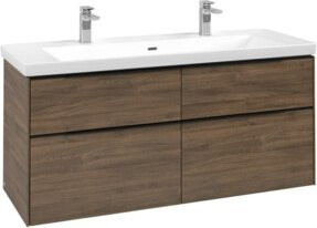 Villeroy & Boch Waschtischunterschrank Subway 3.0 in Eiche matt, Wandhängend, B/T/H: 127,2 x 57,6 x 47,8 cm - Bild 1