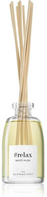 The Olphactory Relax White Musk Duftstäbchen mit weißem Moschus, Aroma-Raumduft-Diffusor, 250 ml, Transparent - Bild 1
