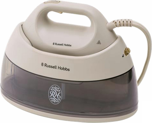 Russell Hobbs Dampfbügelstation Fabric Luxe BakedStone 28580-56 in Beige mit Anti-Calc-Funktion und Antihaftbeschichtung - Bild 1