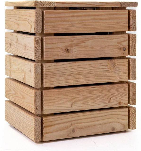 HolzFee Pflanzkasten Linea aus Lärche in Braun, B/T/H: 36 x 30 x 43,5 cm - Bild 1