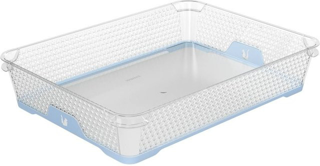 Keeeper Stapelkörbchen Blau B/H/L: 26,5 x 7 x 36 cm - Bild 1