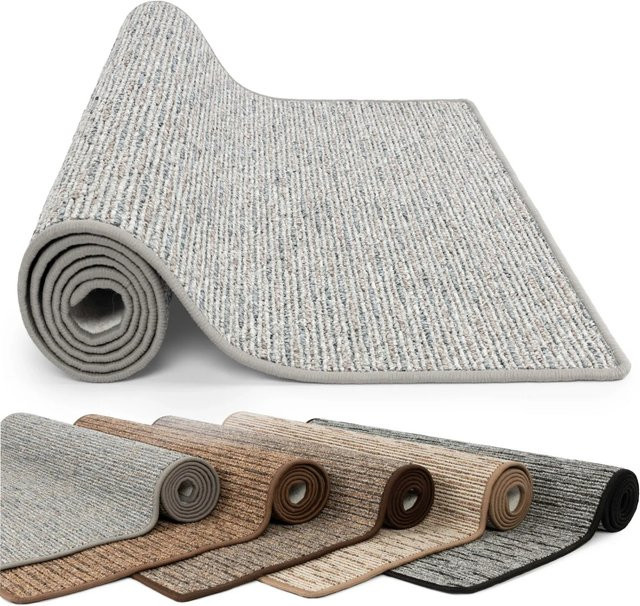 KARAT Teppich Geneva Moderner Wohnteppich Silbergrau B: 100 cm, L: 1000 cm - Bild 1