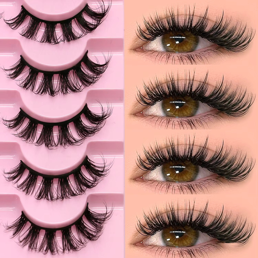 Veltrinay Künstliche Wimpern, D-Lock, Natürlich, Unisex - Bild 3