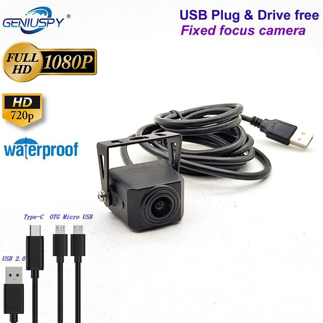 GENIUSPY HD Rückfahrkamera für Bus und LKW mit Full HD, wasserdicht nach IP66, USB-C Anschluss, Schwarz - Bild 1