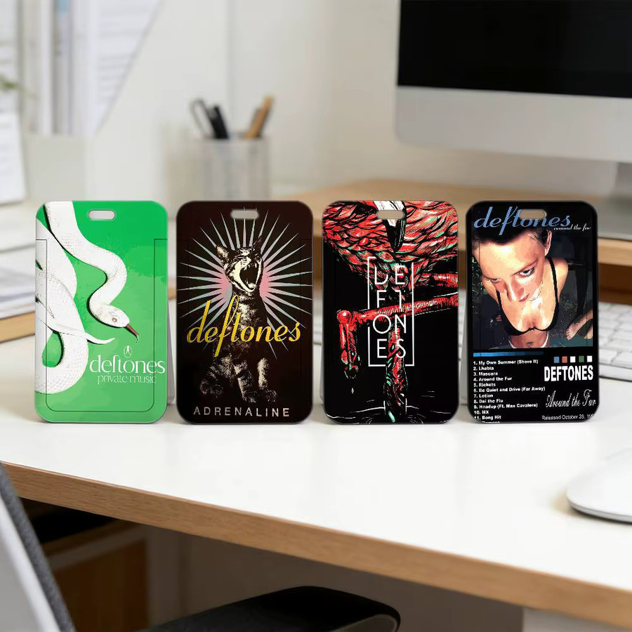 D-Deftones Schlüsselband mit Ausweishalter und Kunststoffgehäuse für Mitarbeiterausweise im Büro - Bild 3
