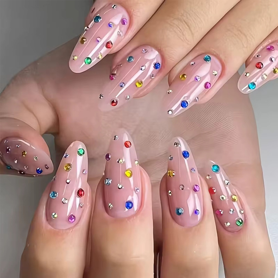 Misscheering Kristall-Nagelkunst-Strasssteine, Schimmernd, Unisex - Bild 5