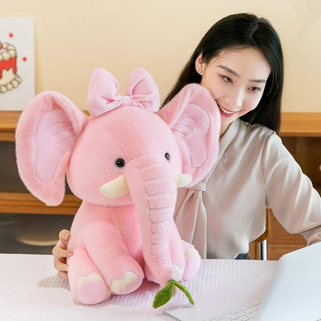 Elefant Plüschtier, Rosa Grau, ab 3 Jahren - Bild 1
