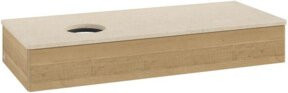 V&B Waschtischunterschrank Antao mit Beleuchtung ohne Frontstruktur, Farbe Honey Oak, B/T/H: 120 x 50 x 19 cm - Bild 1
