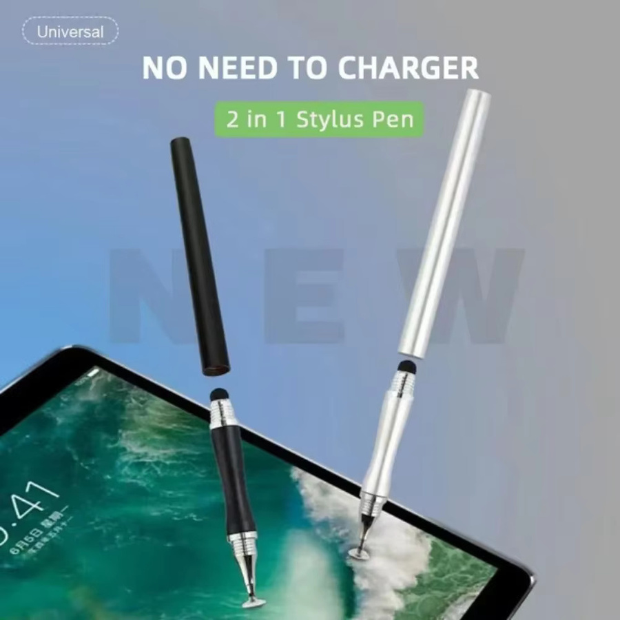 Stonego 2-in-1 Kapazitiver Touch-Stift und Zeichenwerkzeug für Mobiltelefone und Pads in Silber - Bild 2