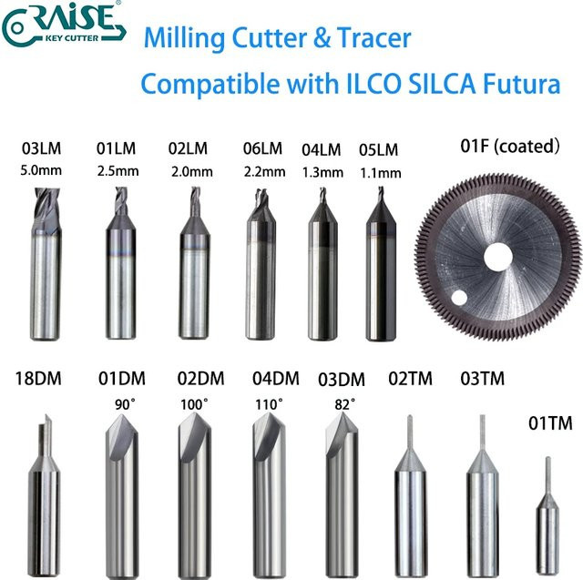 Silca Futura Cutter Side Cutter Schlosserwerkzeug in Silber - Bild 1