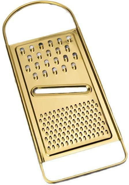 Goldener Sparschäler und Reibe aus Edelstahl für deine Küche - Bild 1