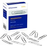 Soennecken Büroklammern gewellt in Silber, 100 Stück pro Packung - Bild 1