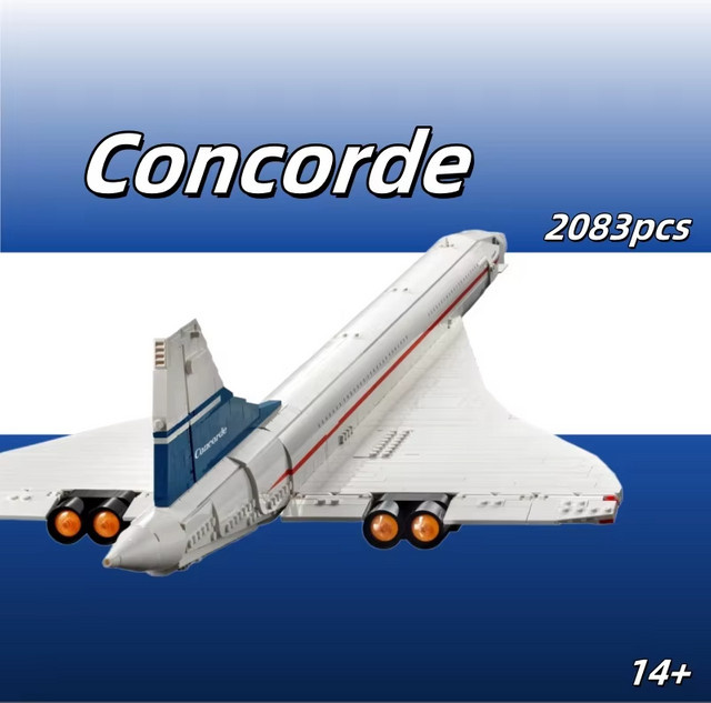 Airbus Concorde Baustein-Set, Überschallflugzeug, 2083 Teile, ab 14 Jahren - Bild 1