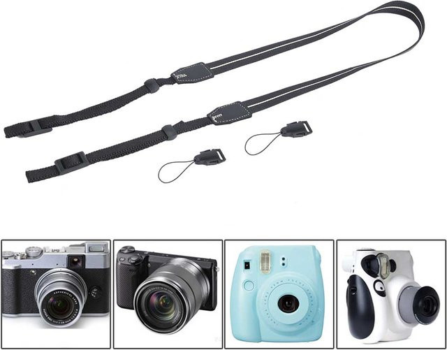 DIYelecs Universeller verstellbarer Kamera Schulter-Nacken-Gurt für SLR und DSLR Kameras LA-409 grau - Bild 1