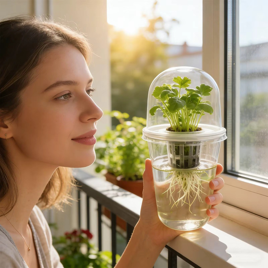YOCITY Transparente Pflanzenkeimungsbecher aus Kunststoff für Hydroponik und Saatgut-Anzucht - Bild 2