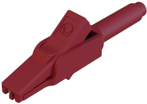 Hirschmann Test & Measurement MA 260 SH Sicherheits-Abgreifklemme mit 4mm Steckanschluss CAT II 300V in Rot - Bild 1