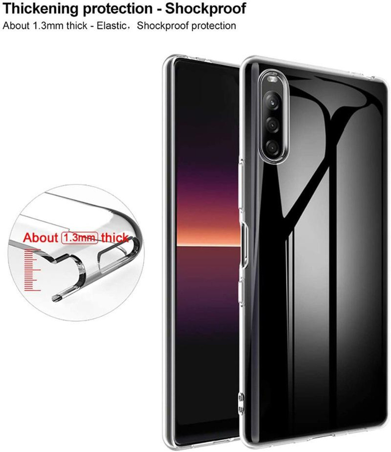Transparente Silikon-Schutzhülle für Sony Xperia 5, Xperia 5 II, Xperia 5 III und Xperia 10 V – Ultra-dünne TPU-Abdeckung - Bild 3