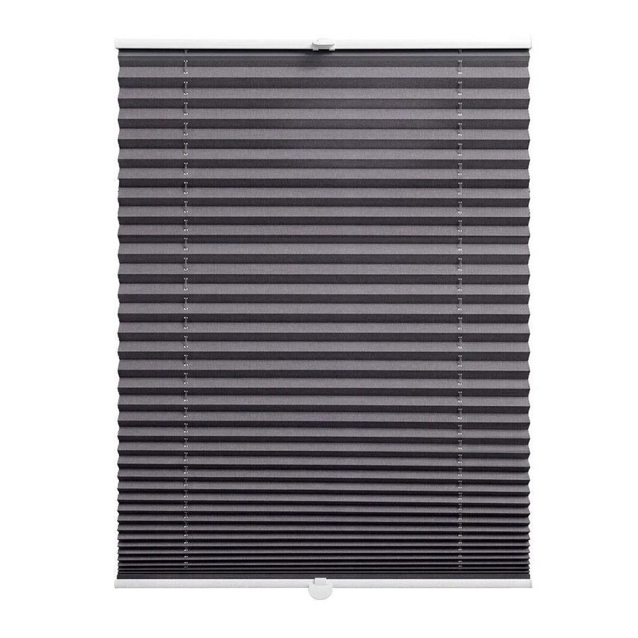 SALCAR Plissee Klemmfix Faltrollo Anthrazit, Blickdicht, B: 80 cm, H: 120 cm - Bild 2