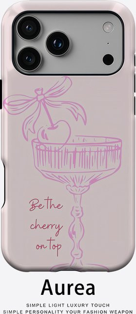 Cherry Toast Robuste Handyhülle für iPhone 17 16 15 14 13 Pro Max Plus mit Magnetfunktion, Pink - Bild 1