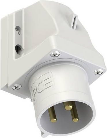 PC Electric Power Twist 523-1 CEE Wandstecker 32A 3polig IP44 Weiß - Bild 1