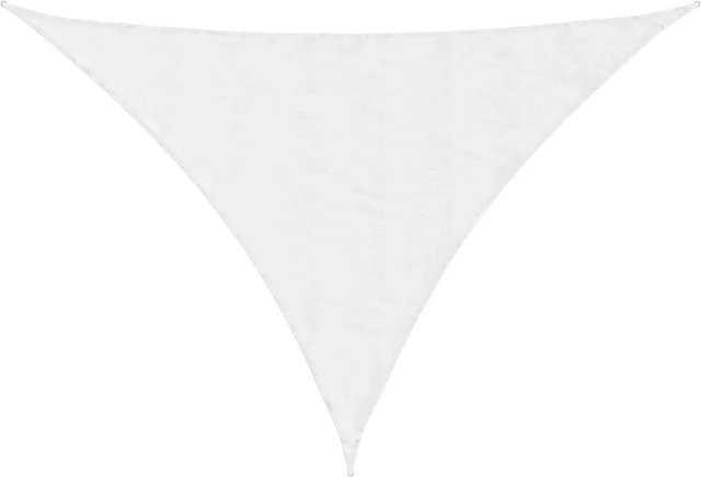 Furnicato Sonnensegel aus PU-beschichtetem Oxford-Gewebe, dreieckig, Weiß, B/T/H: 350 x 350 x 490 cm - Bild 1