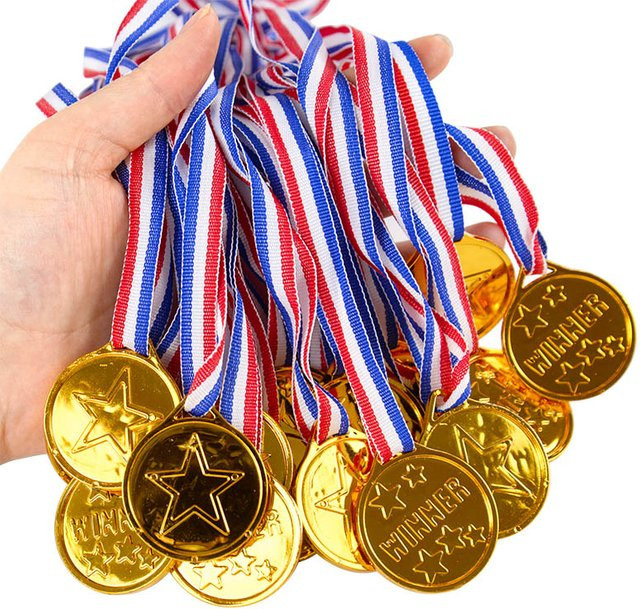 ZQNYCY Gold Gewinner Auszeichnung Medaillen, Kunststoff, 10/20 Stück - Bild 1
