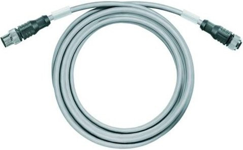 Weidmüller Sensor-Aktor-Steckverbinder M12 Stecker gerade Buchse gerade grau Länge: 10,00 m - Bild 1