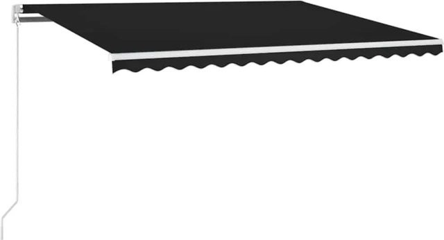 vidaXL Markise manuell einziehbar mit LED in Anthrazit, B/H: 450 x 300 cm - Bild 1
