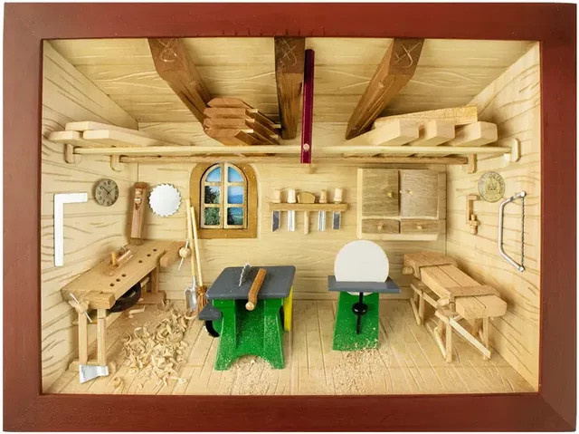 3D-Holzbild Dorsch Wanddeko aus Holz in Braun, Schwarz und Multicolour für Jubiläum oder Geburtstag - Bild 1