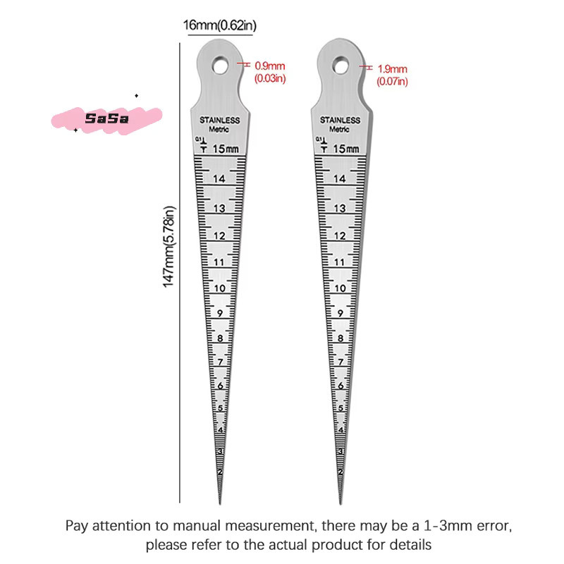NCVHRT Kegel-Fühler aus Edelstahl als Messwerkzeug für den Innendurchmesser von 1 bis 15 mm in Silber - Bild 4
