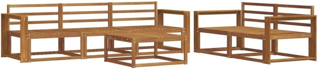 vidaXL Outdoor-Sofagarnitur 6-teilig aus Massivholz Akazie in Braun - Bild 1