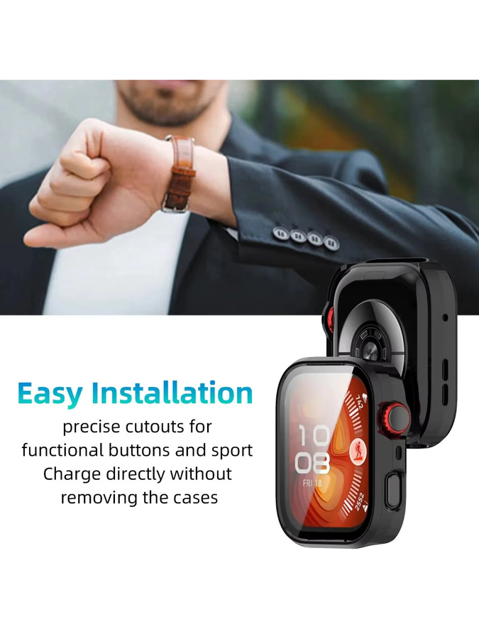 Huawei Uhrenzubehör, Fall + Glas für Huawei Uhr Fit 3/4/4 Pro - Bild 5