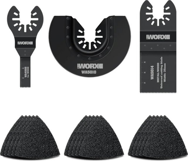 Worx 18-teiliges Zubehörset für Sonicrafter WA5099 in Schwarz - Bild 1