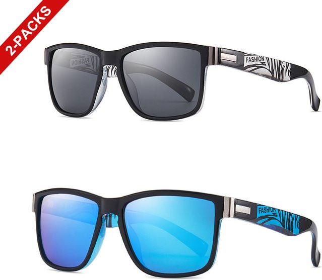 LOISRUBY Sonnenbrille, quadratisch, Vollrand, Kunststoff, Schwarz, Unisex - Bild 1
