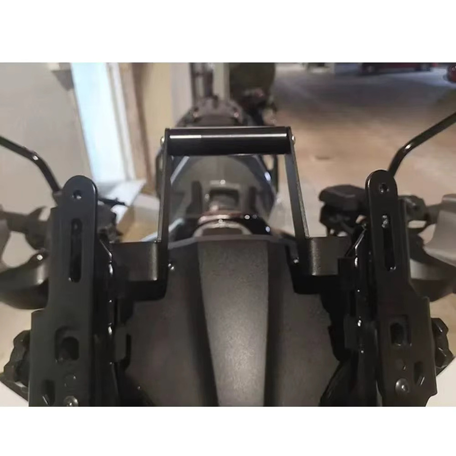 Motorrad Telefonhalterung und GPS Navigationsplatte für Kawasaki Versys 1100 SE/LT 2025-2026 in Schwarz - Bild 3