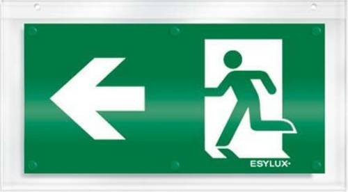 ESYLUX Piktogramm Notausgang links in Grün aus Kunststoff EN10079016 - Bild 1