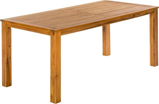 Merxx Gartentisch aus Akazienholz in Braun, B/T: 185 x 90 cm - Bild 1